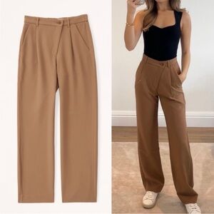 Abercrombie Sloane Tailored Diagonal Zipper Trousers